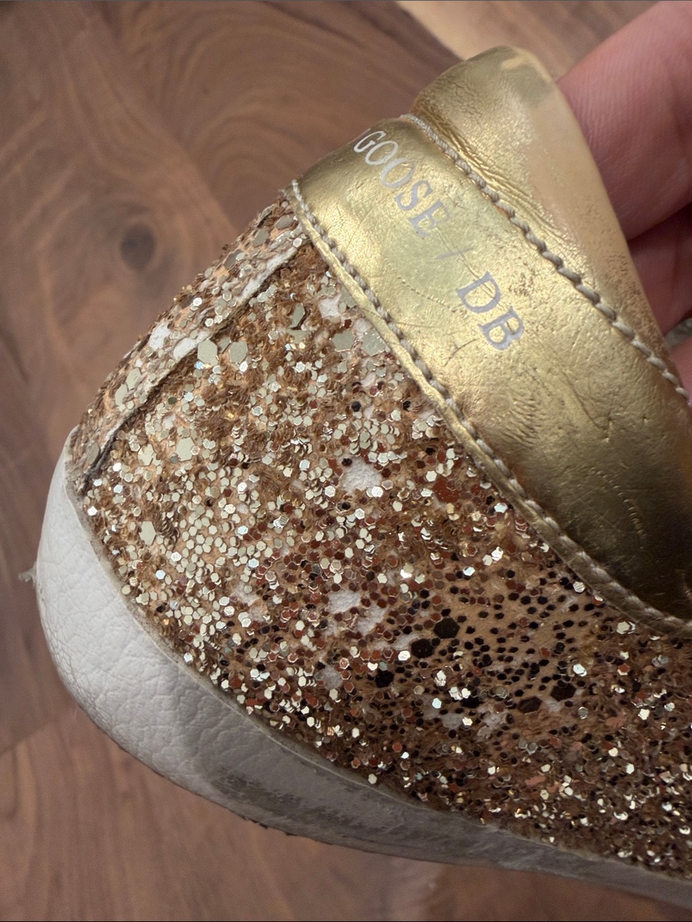 Golden Goose Gold Glitter Superstar - Picture 8 of 11